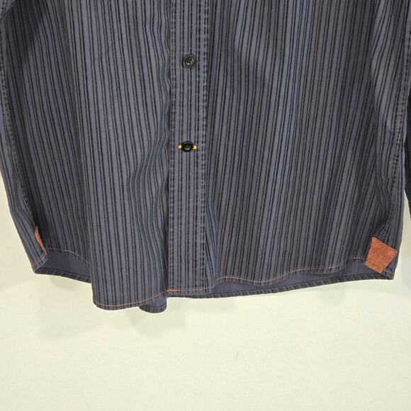 Pronto Uomo BLUE Men's Shirt. Size Medium. - Picture 9 of 16